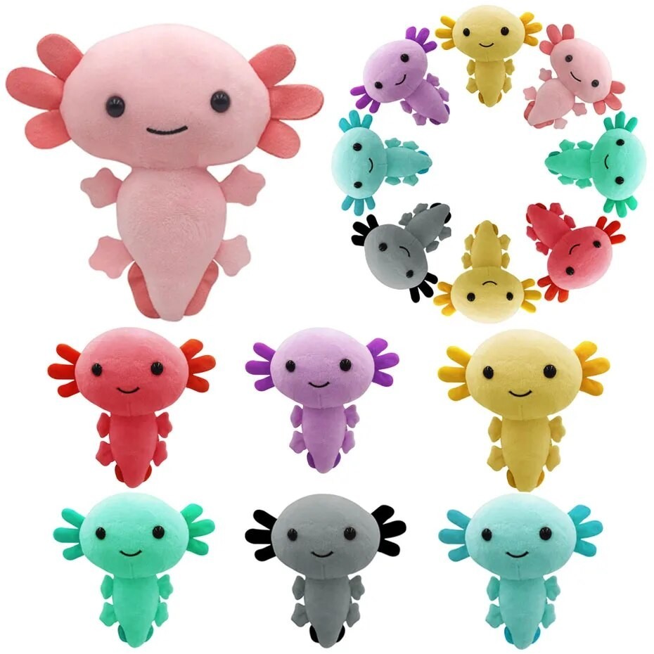 Axolotl Plush Toy Kawaii Animal Axolotl Plushies Figure Doll Toy Cartoon Axolotl Stuffed Doll Gifts 