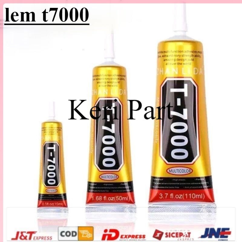 Lem Lcd HITAM Lem Touchscreen T7000 15ML | 50ML | 110ML - Lem Untuk Lcd / Lem Untuk Touch screen tc 