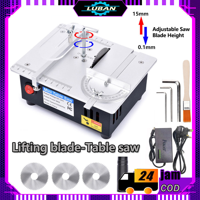 Meja multifungsi melihat desktop listrik gergaji rumah tangga kecil diy cutting tool woodworking ban