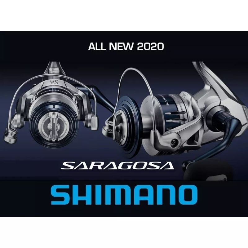 promo REEL SPINNING SHIMANO SARAGOSA SW 2020 SW5000XG-SW6000HG-SW8000HG-SW10.000PG
