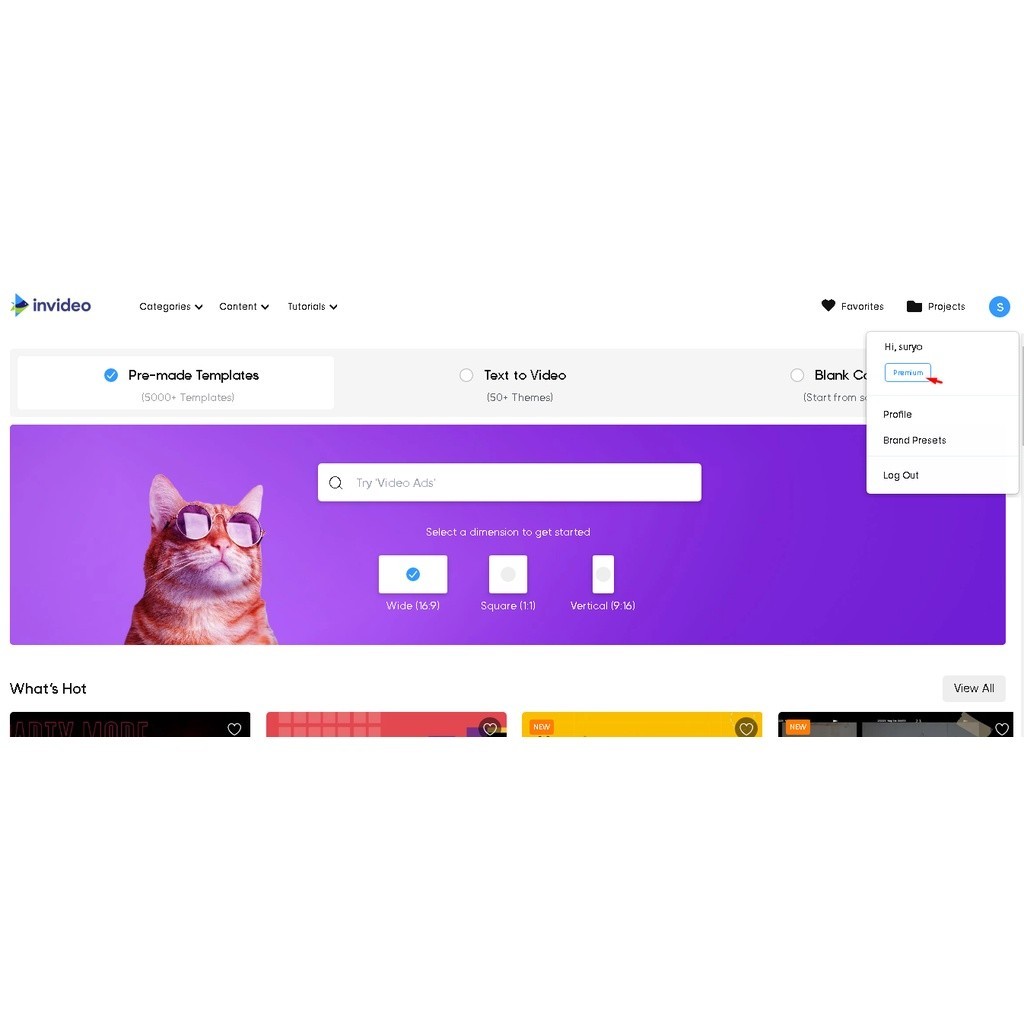 invideo online video editor premium lifetime