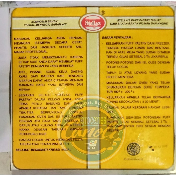 

Stella Puff Pastry 750 gram - NON DUS