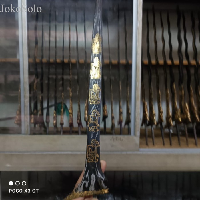 

keris sempaner sepuh pandawa 5 kinatah mas sepuh pakubuwono ke 12 bk m murah