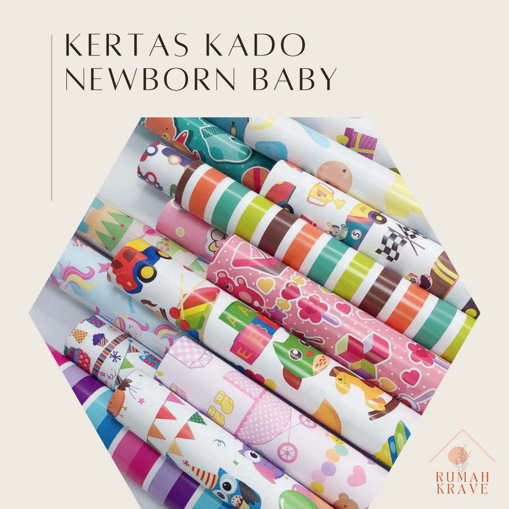 

RUMAH KRAVE - Kertas Kado Newborn Baby dan Ulang Tahun Anak