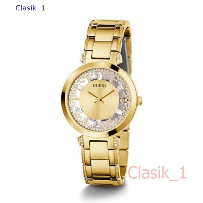 Original 100% Guess  GW0470L2  CRYSTAL CLEAR Jam Tangan Wanita