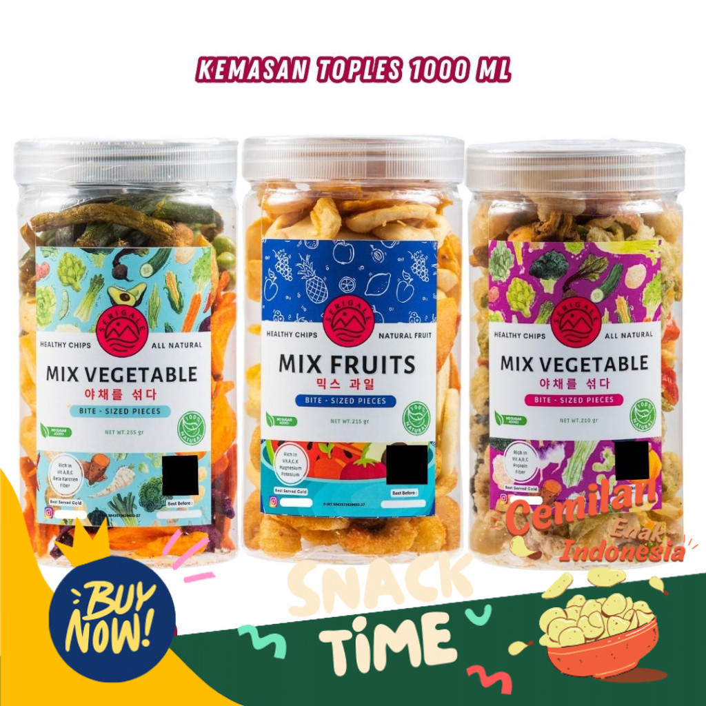 

Special Diskon SERIGALE Bundling 3 Varian Mix I Keripik Buah Mix Sayur Mix Sayur Gurih I Harga Hemat I PROMO