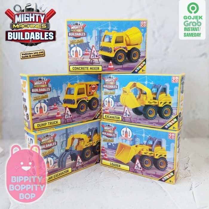 Vincent EMCO Mighty Machines Buildables Yellow - Concrete Mixer