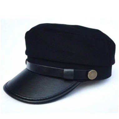COD]TOPI DISTRO PRIA/TOPI SAILORMAN ARMY LEATHER CAP CADET MILITARY/TOPI DISTRO KEREN