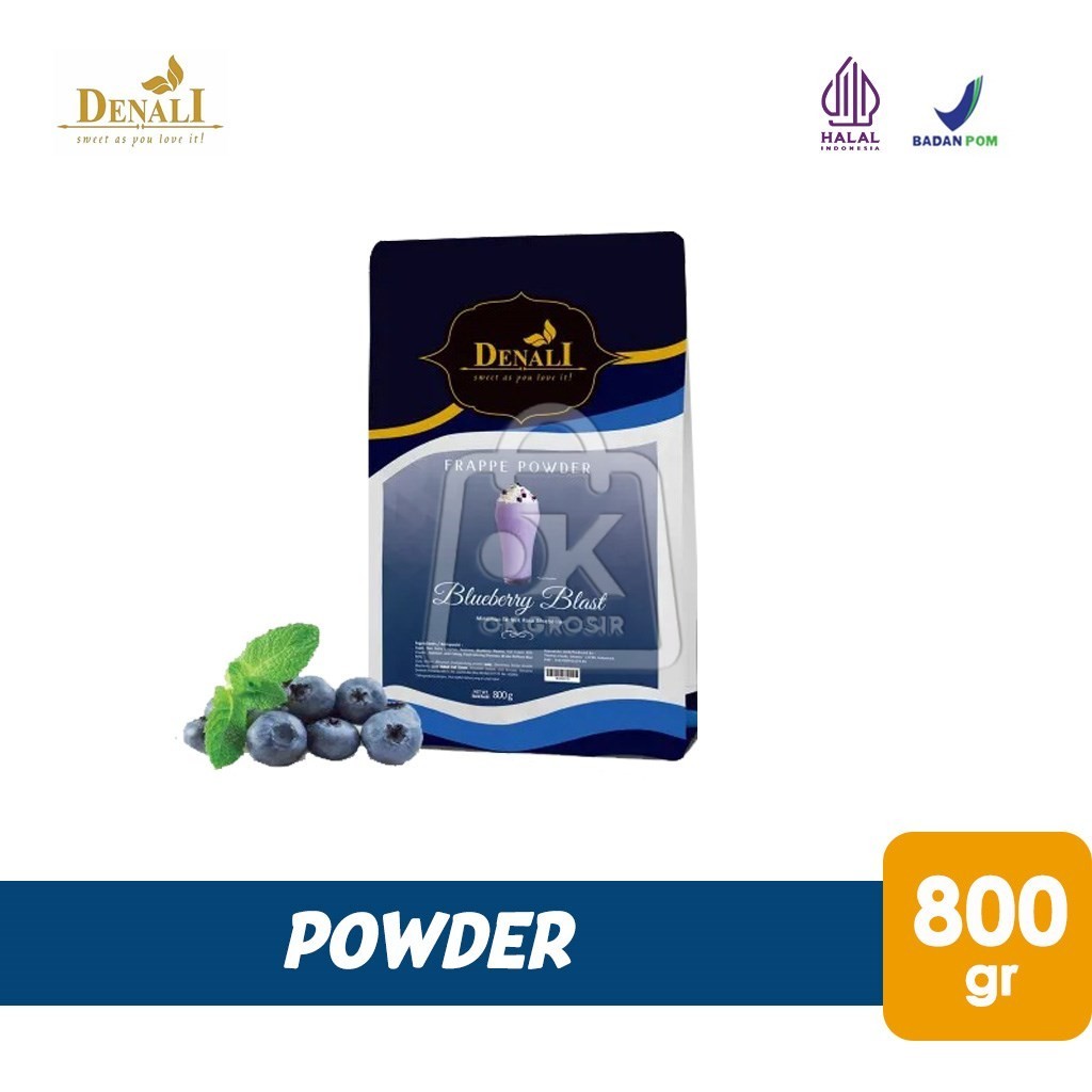 

Minuman Bubuk Blueberry DENALI Frappe Powder (800 gr)