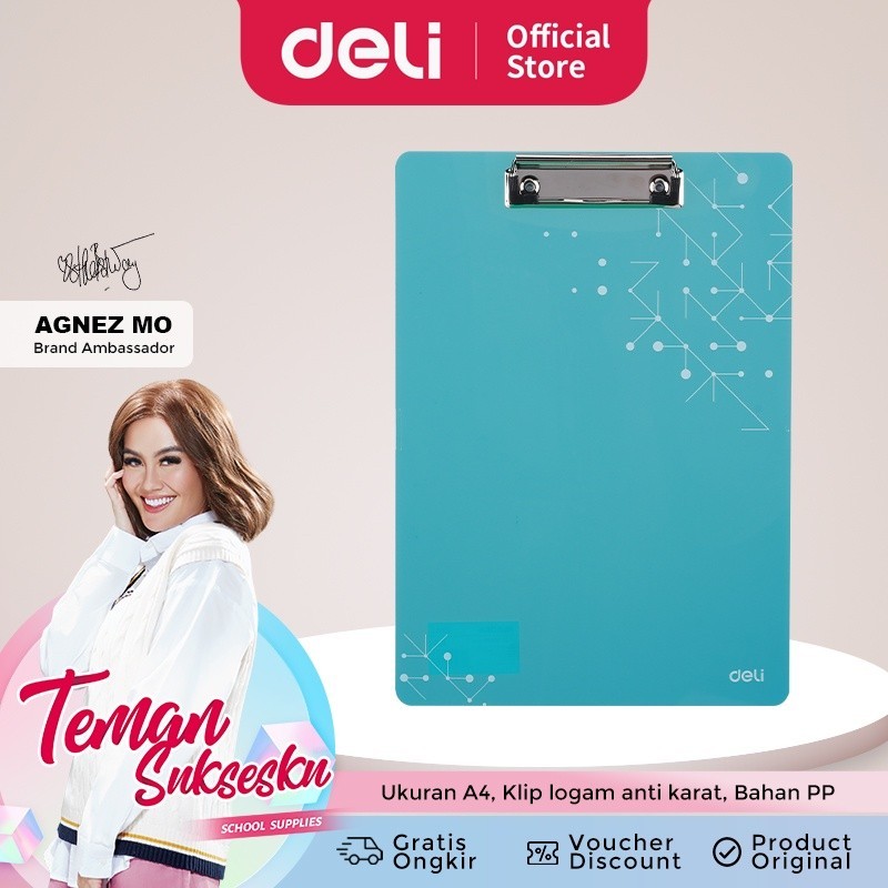 

Clip Board / Papan Jalan Deli Aurora A4 - EF75632