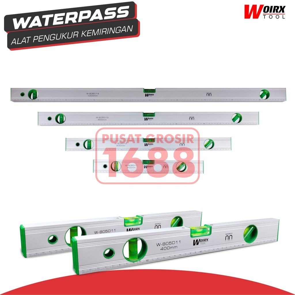 Waterpass Aluminium Magnet 40cm 60cm 80cm 100cm