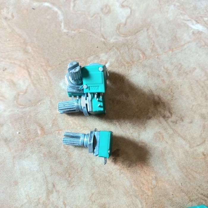 potensio mono mini 50k hijau sealed linier RK097N potensiometer 3 pin rk097
