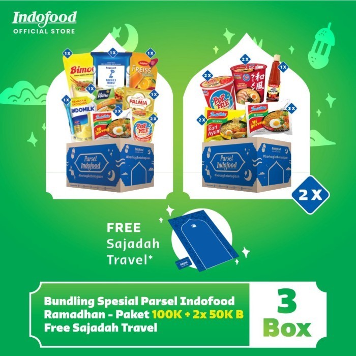 

NEW | Parsel Indofood Ramadan - Hampers Lebaran 1 Paket 100K + 2 Paket 50K B