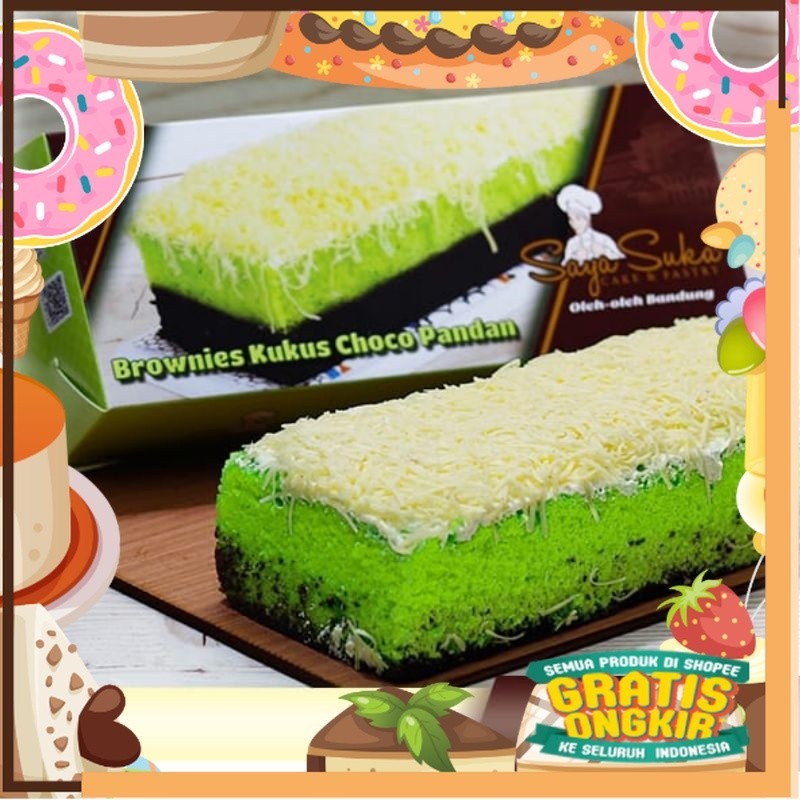 

Brownies Kukus Pandan Saya Suka/ King J Snack