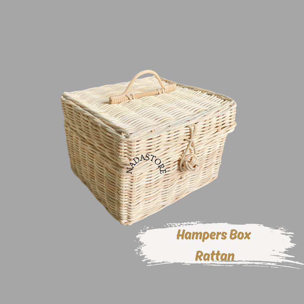 Storage Box Rattan / Box Peti Rotan / Keranjang Anyaman Rotan