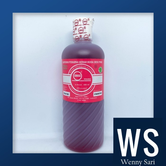 

Pewarna Rose Pink/Merah Muda Cross Food Coloring Oil Based 450 ml