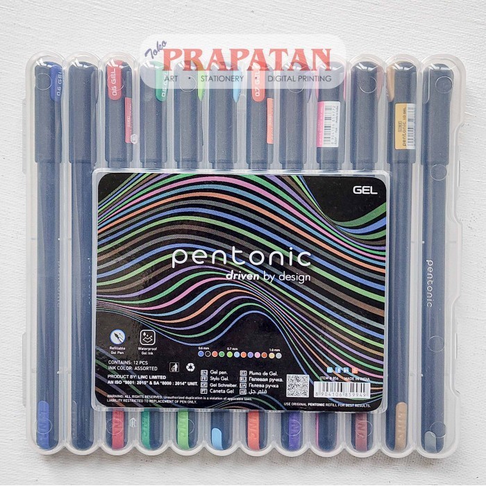 

Pentonic Gel Pen Set 12C | Pena Jel | Pulpen -YY41