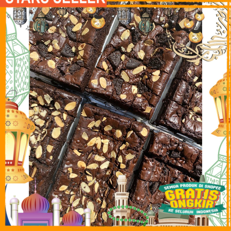 

Fudgy brownies l brownies coklat l brownies sekat l brownis/ King J Snack