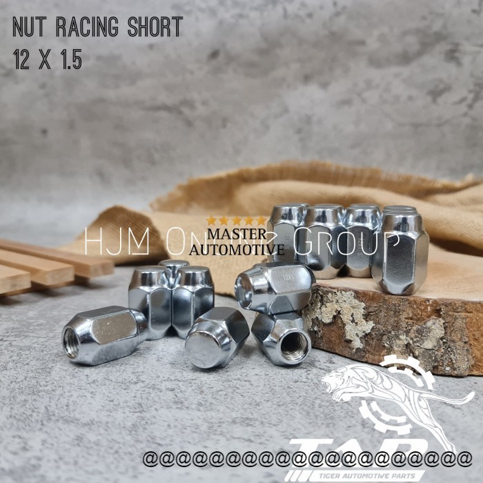 NUT RACING SHORT - MUR BAUT RODA PENDEK 12 X 1.5 KIJANG AGYA CALYA