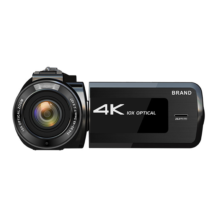 Perekam Video 4K Zoom Optik Kamera Perekam Video dengan Layar Sentuh IPS Dapat Diputar