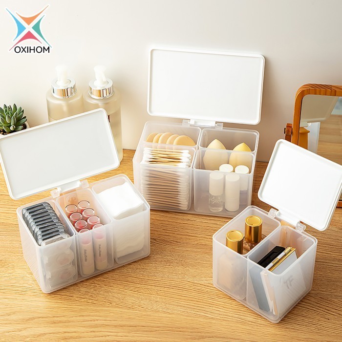 Oxihom Toples Plastik Bening Tempat Bumbu Dapur Tempat Make Up - S0310 Orange