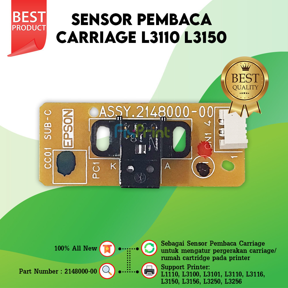 Sensor Carriage L3110 Printer Epson L1110 L3101 L3116 L3150 Assy Part Number 2148000-00
