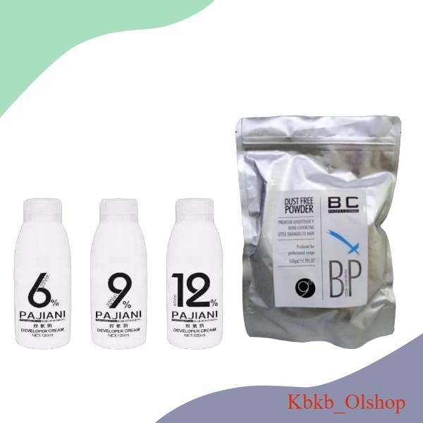 Bleaching Rambut BLEACH KOREAN BC + PAJIANI Bleaching Rambut Korea Profesional Putih Level 9 Kemasan