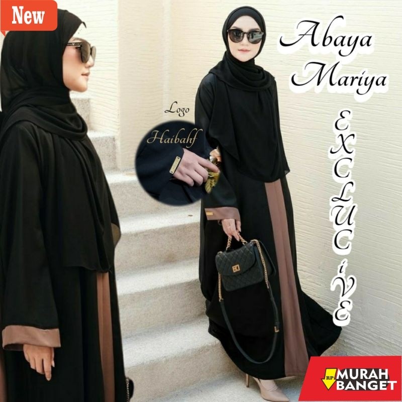 abaya lebaran ala Turkey- Abaya Hitam Turkey Polos Maxi Dress Gamis busui friendly