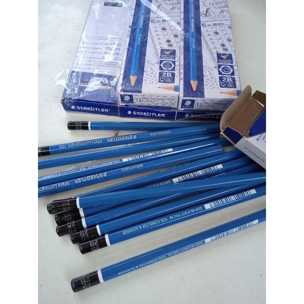 Pensil 2B Staedtler 12 pcs / pensil 2B murah / pensil 2B promo / alat tulis pensil / grosir pensil 2