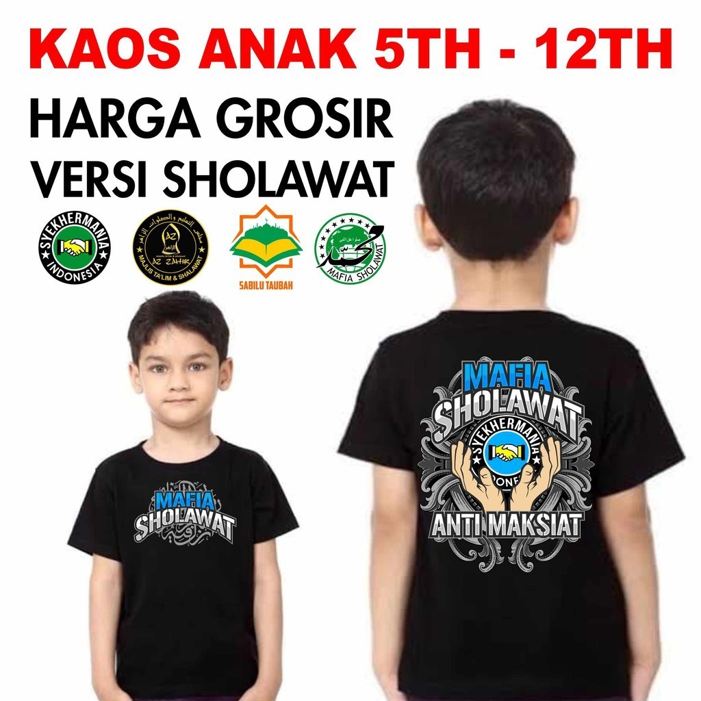 KAOS MAFIA SHOLAWAT ANAK BIRU SYEKHERMANIA KAOS ANAK AZ ZAHIR KODE MAFBLUE