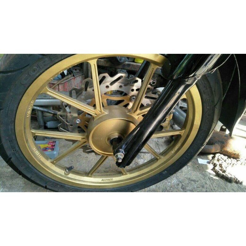 velq velek velg veleg daytona ring 17 gp whell original depan belakang