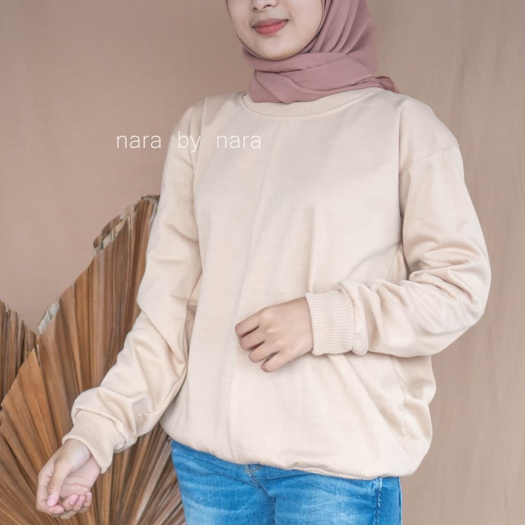 Nara Grosir - Basic Sweater l Sweater Polos l Sweater Pria dan Wanita termurah