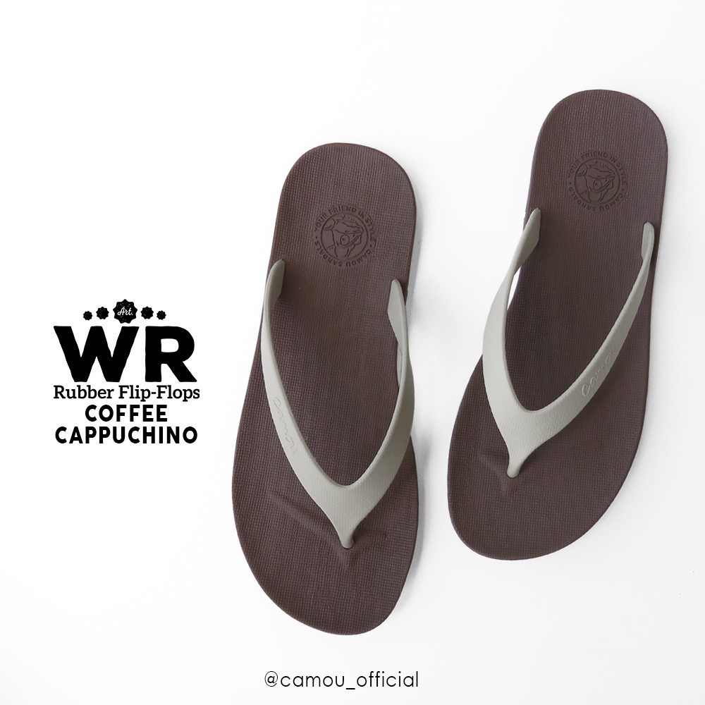 Sandal Camou Pria WIRA Coffee - Cappuccino Sandal Jepit Pria Camou WR Sandal Cowok Camou Japit Sanda