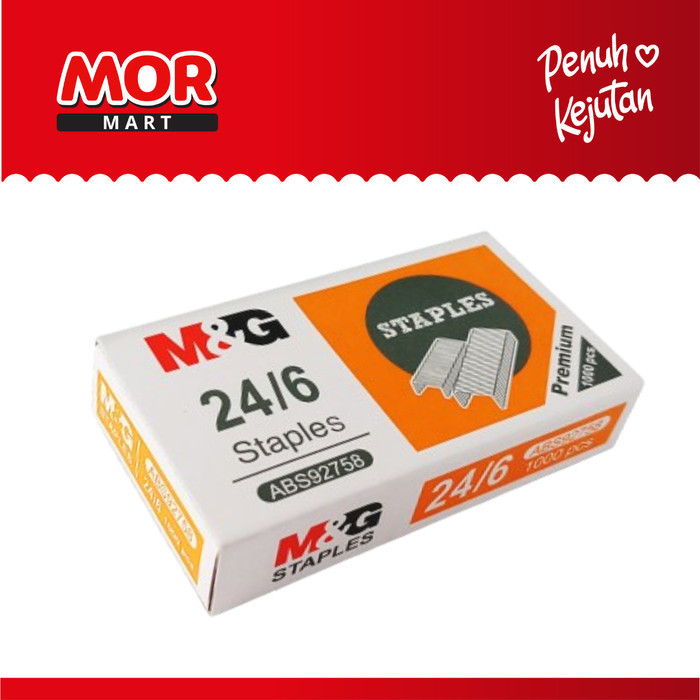 

M&G 24/6 Isi Staples 1000's ukuran 12 ABS92758