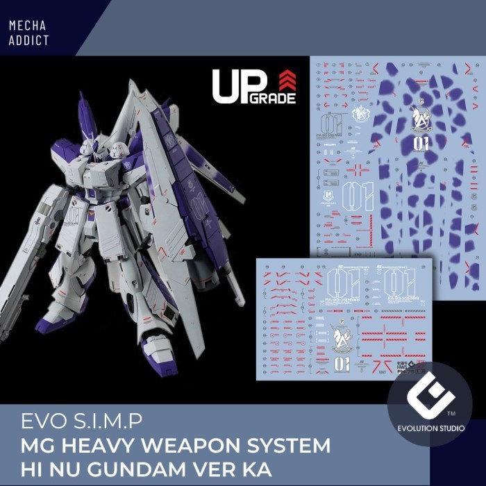 Water Slide Decal MG HWS Expansion for Hi Nu Gundam Ver Ka by EVO SIMP