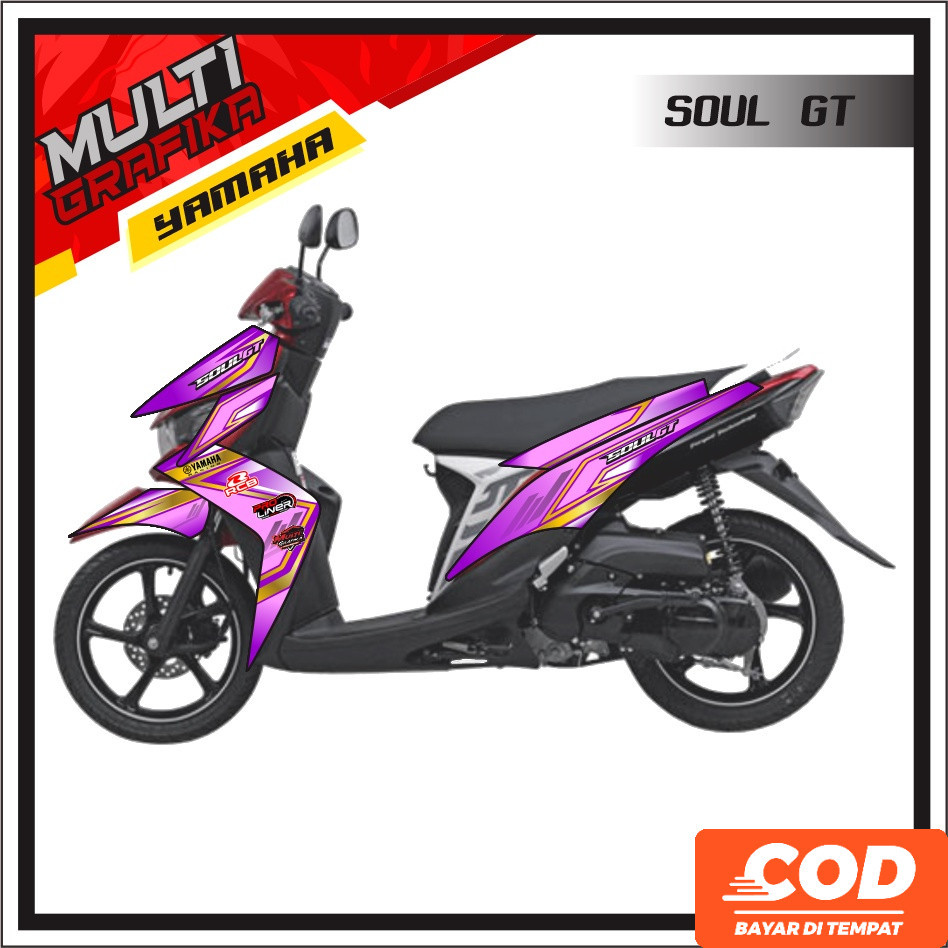 Striping variasi Motor Yamaha Mio Soul Gt 115