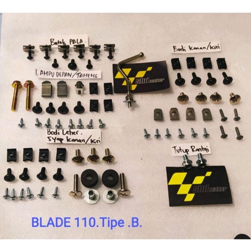 Baut full body honda blade 110 / baut lengkap body body blade 110 B