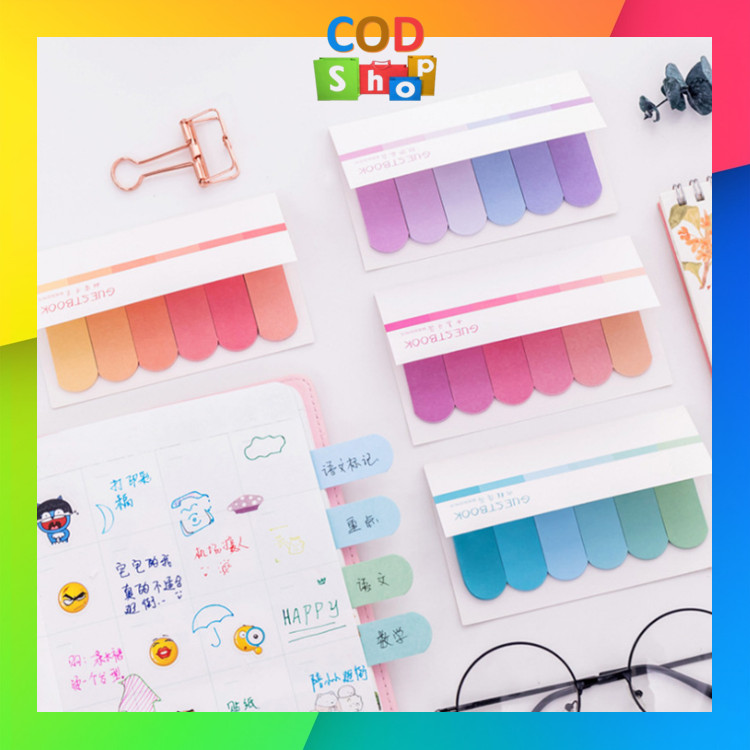 

COD - S5690 Mini Sticky Notes / Label Sticky Notes / Penanda Halaman Buku / Memo Mini Stick Polos / Pembatas Kertas Aesthetic