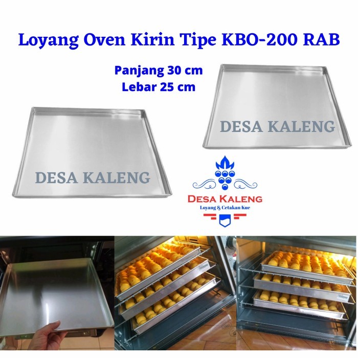 ATMA LOYANG OVEN KIRIN TIPE KBO-200 RAB / Nampan Baking Loyang Oven Kirin