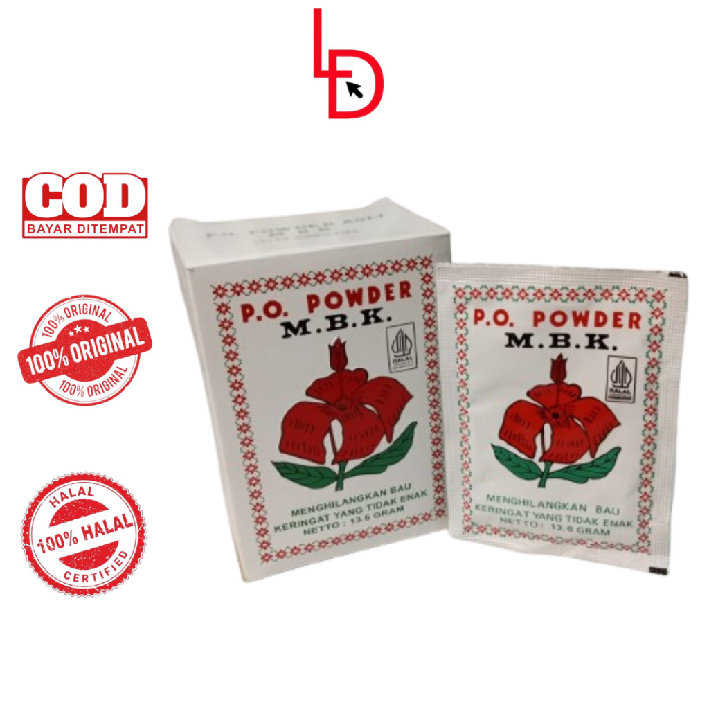 BEDAK MBK POWDER PUTIH / BEDAK MBK PUTIH / P.O POWDER bedak ketiak DEODORAN MURAA