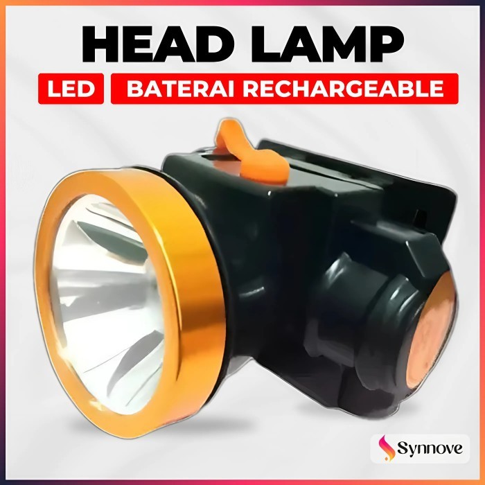 Senter Kepala LED Headlamp Rechargeable 30 Watt Senter Kepala Super Terang Senter Lampu Kepala Led L