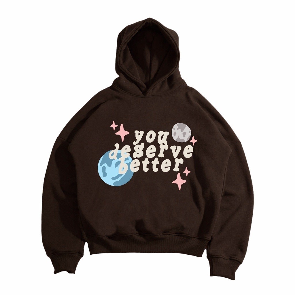 [ FREE GIFT ] Hoodie Jumper Colourspace - HItam - Hoodie Unisex  - Premium Cotton Fleece