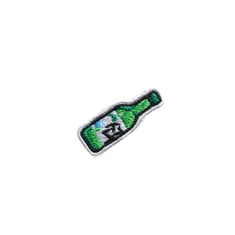 Bordir Iron Patch Soju Korean Bottle