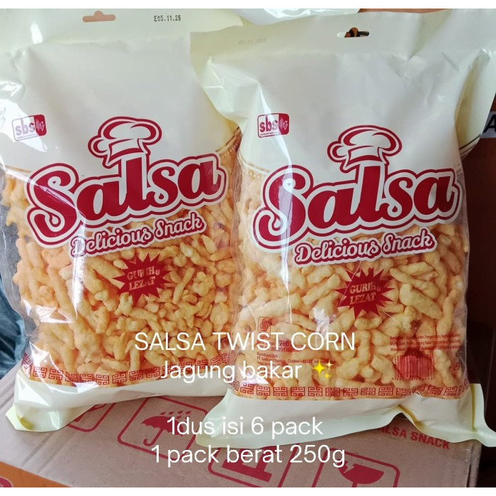

SALSA TWIST CORN rasa Jagung bakar 1 dus isi 6 pack