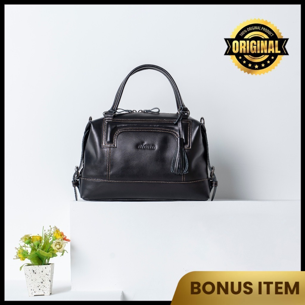 ALONA FREYA LEATHER- Tas Jinjing Kulit Shoulder Bag Wanita ASLI Wanita Alona ORIGINAL