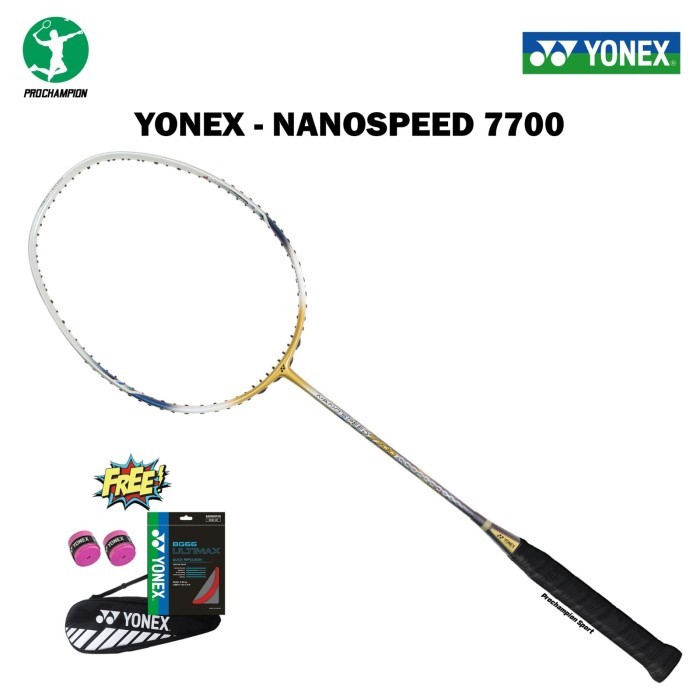 YONEX NANO SPEED 7700 / NANOSPEED 7700 RAKET BADMINTON ORIGINAL