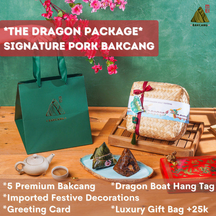 

[Terlaris] Dragon Boat Festival Hampers "The Dragon Package" - 5 Bakcang