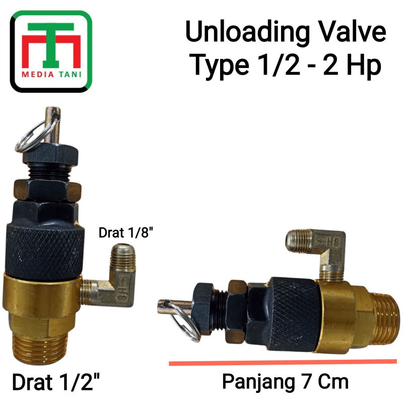 Unloading Valve Kompresor Type 1/2 - 2 HP Safety Otomatis Kompresor Angin