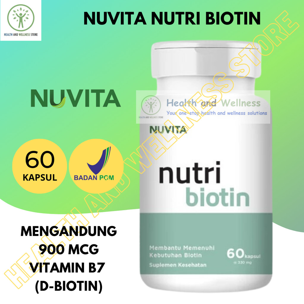 Nuvita Nutri Biotin 60 Kapsul Vitamin B7 D-Biotin