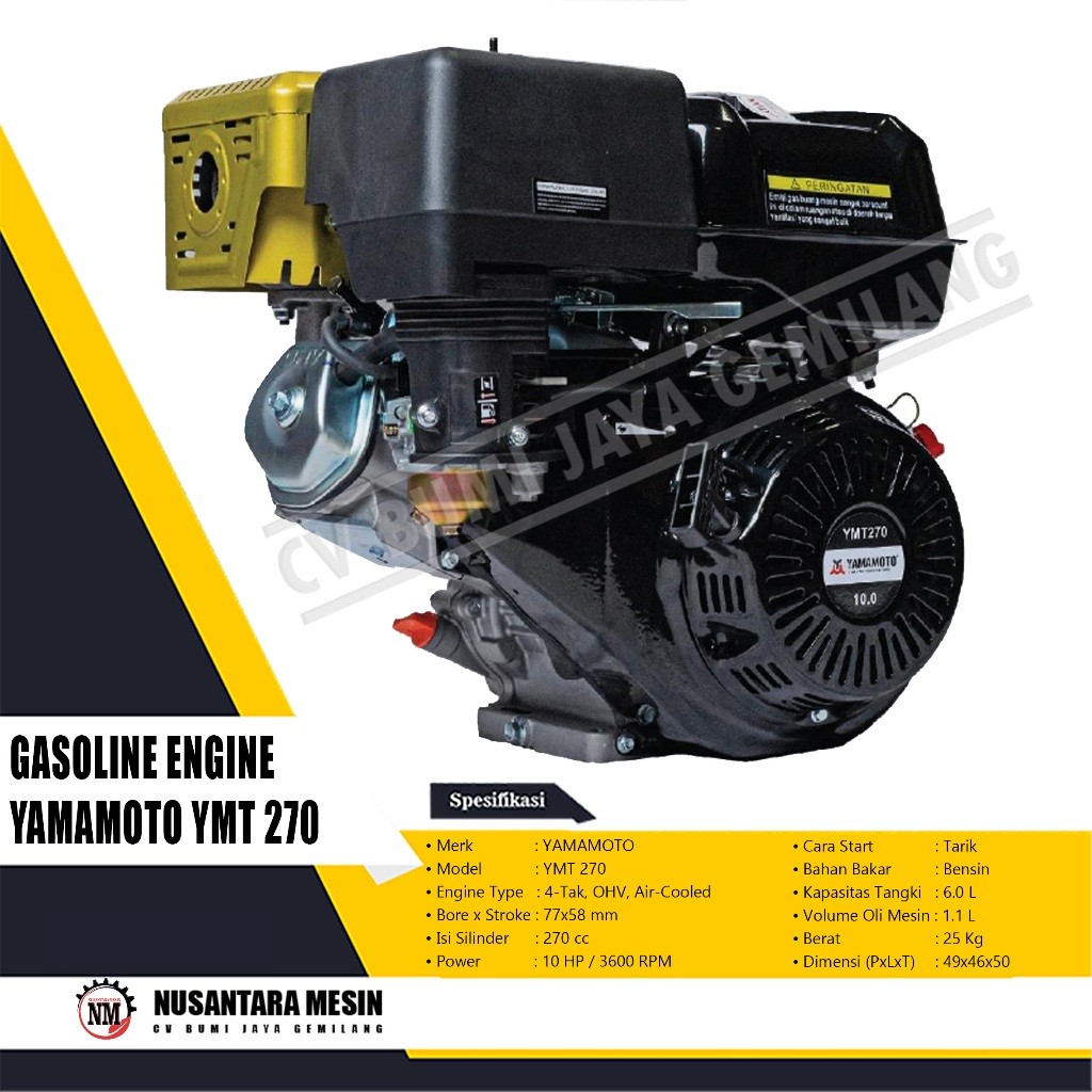 MESIN PENGGERAK SERBAGUNA / ENGINE YAMAMOTO YMT 270